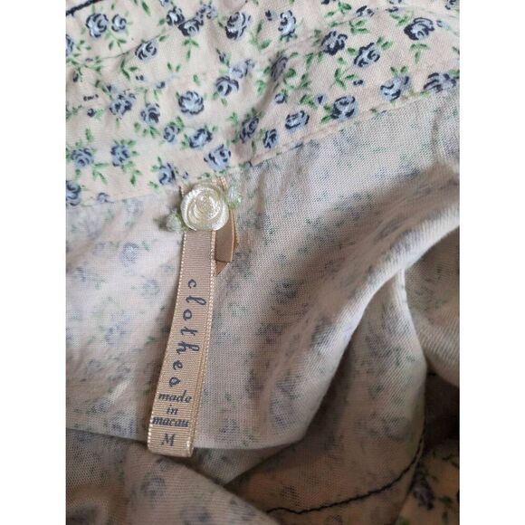 Clothes by Derek Andrew 100% Cotton Pearl Snap Western Floral Button Up / Down S - Picture 4 of 6